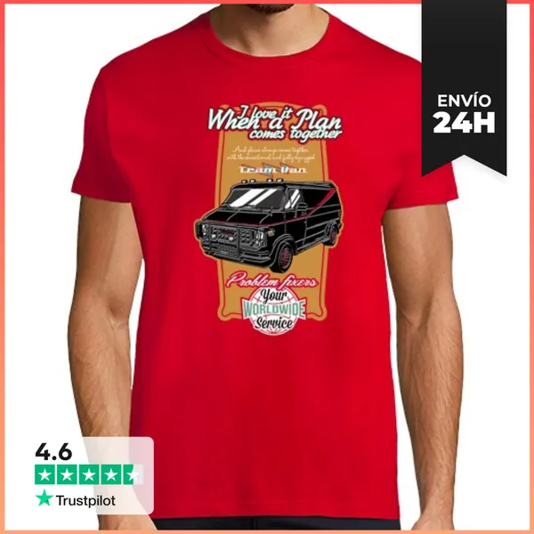 Camiseta Hombre Clásica The Team Van LaTostadora