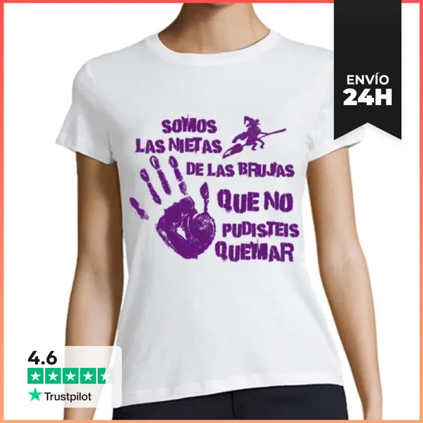 Camiseta Mujer Clásica Las Nietas De Las Brujas LaTostadora