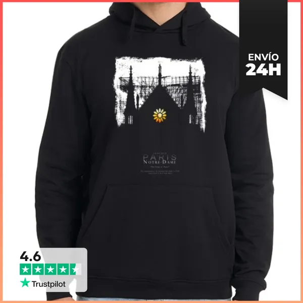 Sudadera Unisex Con Capucha Notre Dame