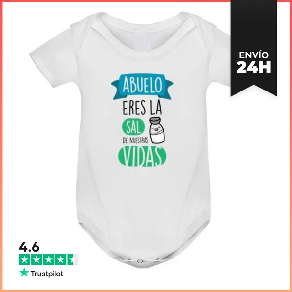 Body Bebé La Sal De Nuestras Vidas (Fondo Claro) LaTostadora