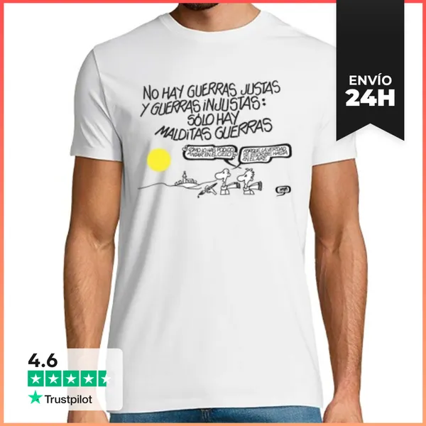 Camiseta Hombre Clásica Malditas Guerras 2 LaTostadora