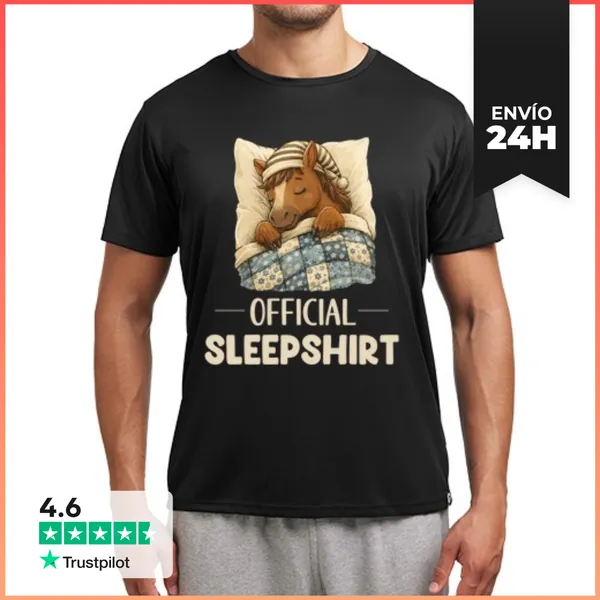 Camiseta Deportiva Hombre Camisón Oficial De Dormir Humor