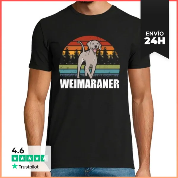Camiseta Hombre Clásica Dueño De Perro Weimaraner Weimaraner