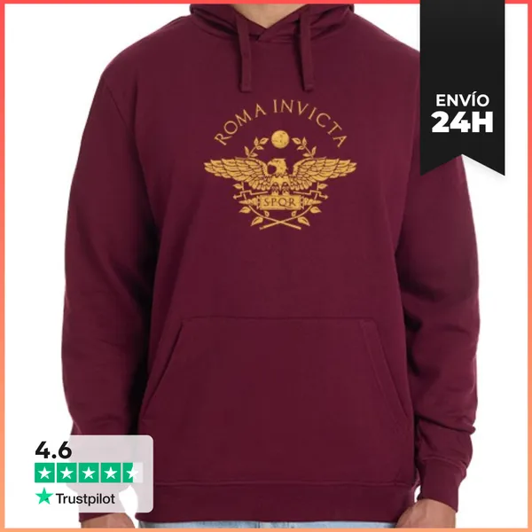 Sudadera Unisex Con Capucha Roma Invicta LaTostadora