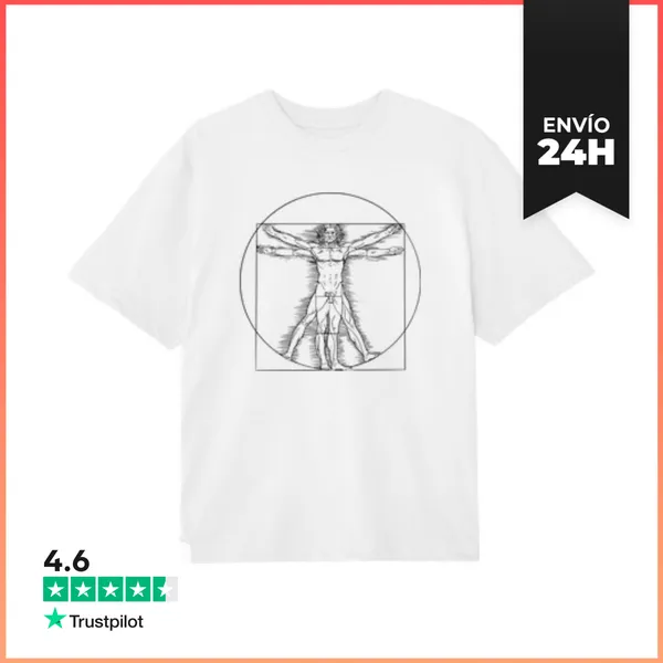 Camiseta Oversize Hombre De Vitruvio LaTostadora