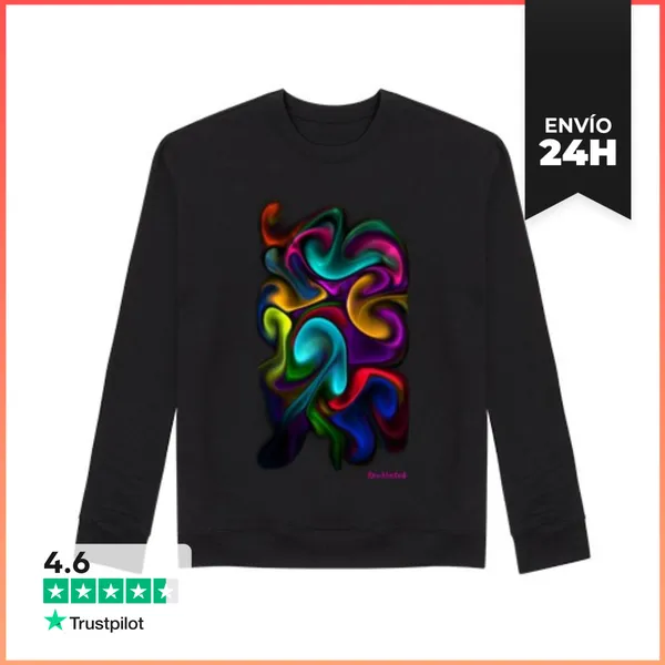 Sudadera Unisex Sudadera Sin Capucha, Negra LaTostadora