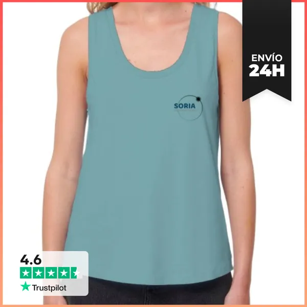 Camiseta Mujer Sin Mangas, Loose Fit Camiseta Mujer Sin Mangas,