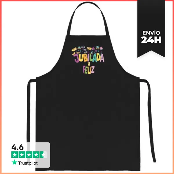 Delantal Jubilada Y Feliz LaTostadora