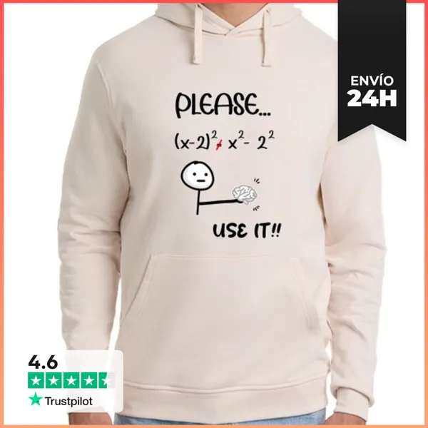 Sudadera Unisex Con Capucha Sudadera Use Your Brain Humor