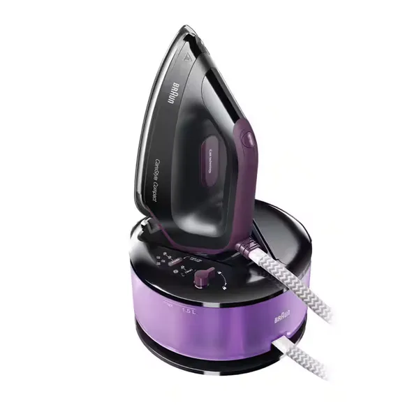 Braun Centro de planchado CareStyle Compact IS 2144 Negro/Lila 12820000-IS2144BK