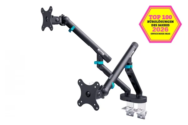 Digitus DA-90471 Brazo de escritorio dual con abrazadera y DA-90471