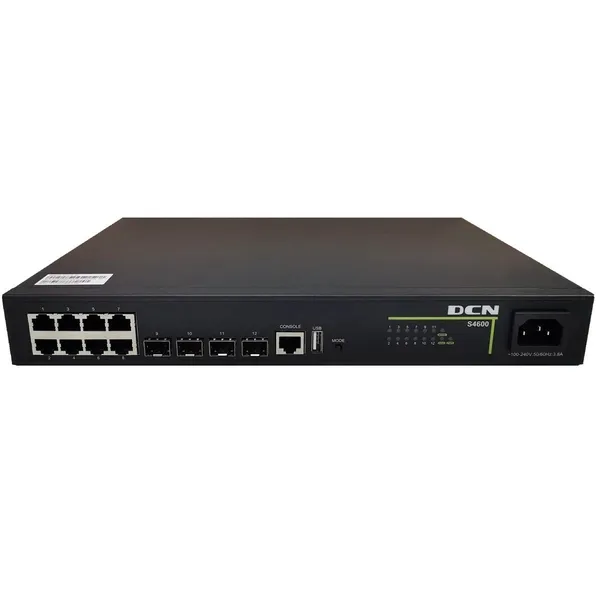 DCN Europe S4600-12X-P-SI 8x10/100/1000Base-T con PoE+ S4600-12X-P-SI