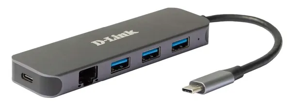 D-Link DUB-2334 base para portátil y replicador de puertos DUB-2334