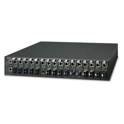 PLANET MC-1610MR convertidor de medio Negro MC-1610MR