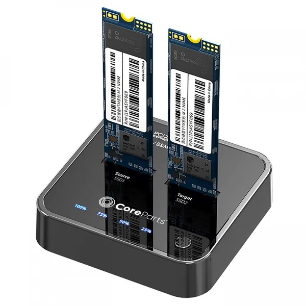 CoreParts MS-CLONER-NVME estación de acoplamiento para MS-CLONER-NVME