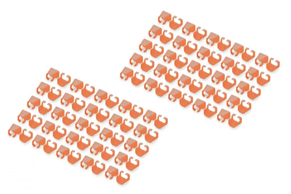 Clip de color para conector RJ45, naranja, paquete de 100 A-CC-O
