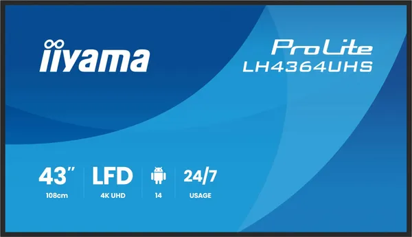 iiyama DS LH4364UHS-B1AG Monitor de Presentación de LH4364UHS-B1AG