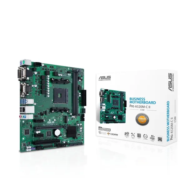 ASUS PRO A520M-C II/CSM AMD A520 Zócalo AM4 micro ATX 90MB18F0-M0EAYC
