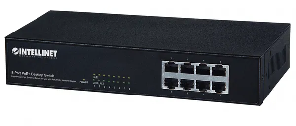 Intellinet 560764 Interruptor 10/100 8 puertos 8PoE ATAF 560764