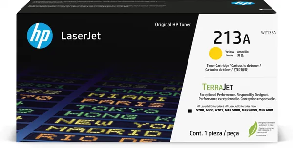 Tóner original HP 213A - amarillo (W2132A) W2132A
