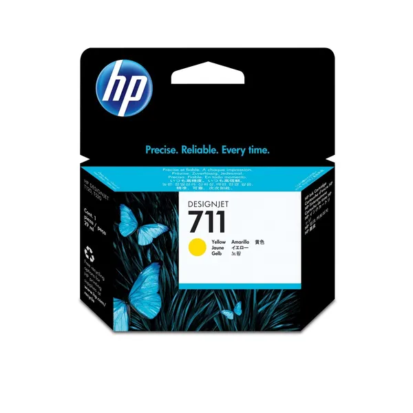 HP Cartucho de tinta DesignJet 711 amarillo de 29 ml CZ132A