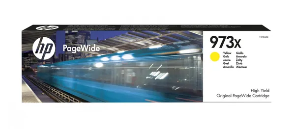 HP Cartucho amarillo original PageWide 973X de alto F6T83AE