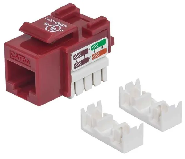 Intellinet 210478 Módulo keystone C5 UTP rojo 210478