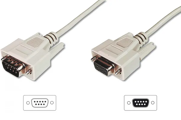 Digitus AK-610203-020-E cable de serie Beige 2 m DB9 AK-610203-020-E