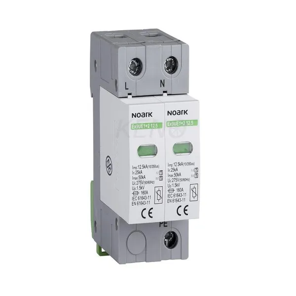 Descargador de sobretensiones tipo I+II, 275 V CA, 12,5 kA 103336