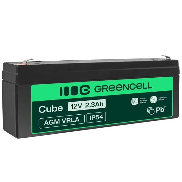 Green Cell AGM Battery 12V 2.3Ah - Battery - Baby (C) AGM18