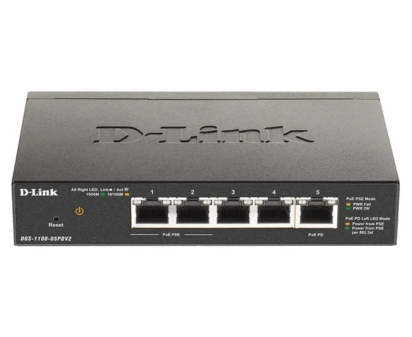 D-Link DGS-1100-05PDV2 switch Gestionado Gigabit DGS-1100-05PDV2