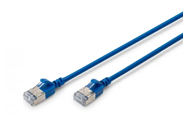 Cable de parche RJ45-RJ45 slim, Cat. 6A, F/FTP, AWG DK-1632-A-020S-B