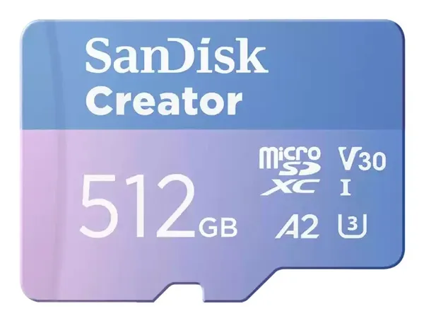SanDisk Creator 512 GB MicroSDXC UHS-I Clase 10 SDSQXAV-512G-GN6MS