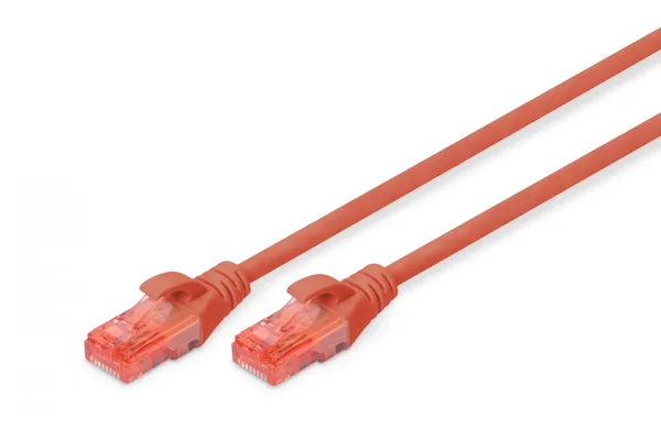 Digitus DK-1617-100/R cable de red Rojo 10 m Cat6 U/UTP DK-1617-100/R