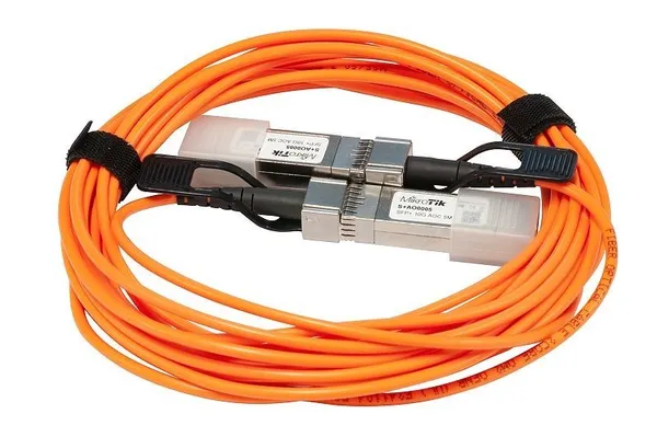Mikrotik S+AO0005 cable de fibra optica 5 m SFP+ Naranja S+AO0005