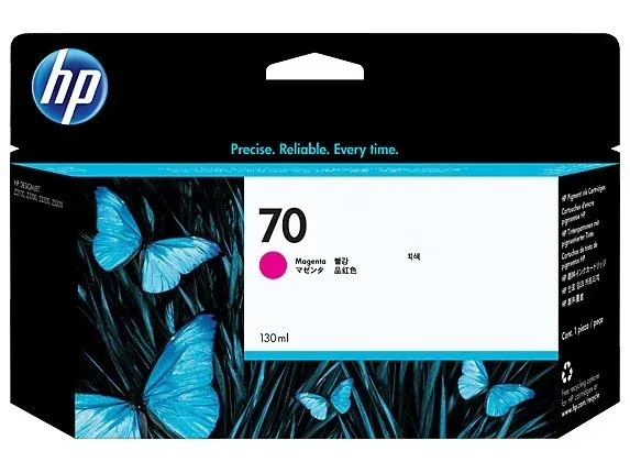 HP Cartucho de tinta DesignJet 70 magenta de 130 ml C9453A