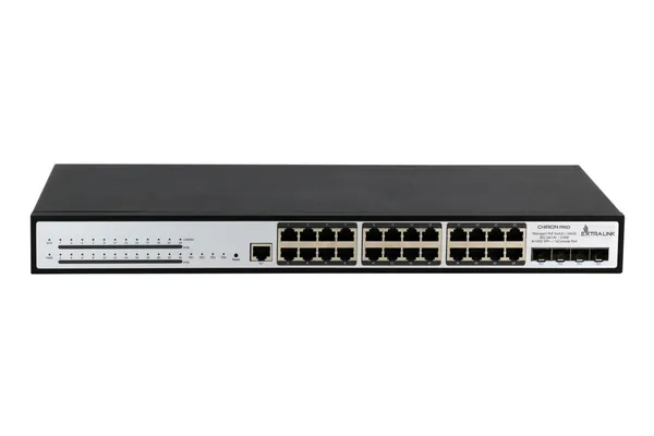 Extralink Chiron Pro | Conmutador PoE | 24x RJ45 1000Mb/s EX.19737