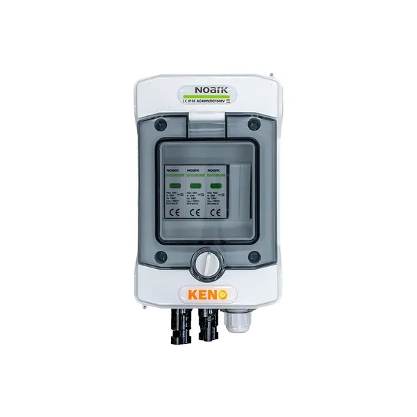 Caja combinadora con supresor de picos Noark DC Tipo 2 1000V SHN-1 DC
