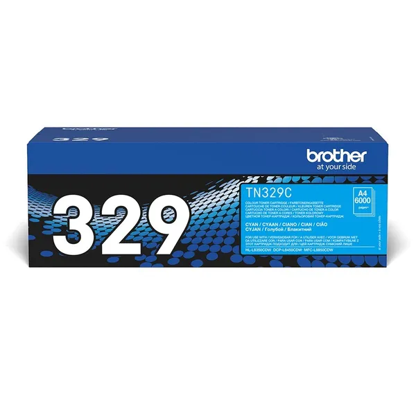 Brother TN-329C cartucho de tóner 1 pieza(s) Original Cian TN329C