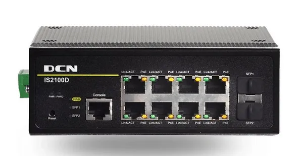 DCN Europe IS2100D-2GF8GT-P-R2 8x10/100/1000Base-T IS2100D-2GF8GT-P-R2