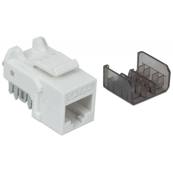 Intellinet 513791 Módulo keystone C6A UTP blanco 513791