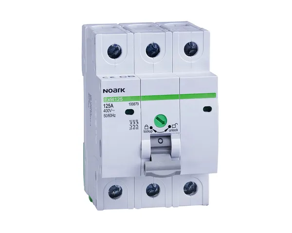 Interruptor-seccionador, 3 módulos de ancho, 3 polos, 100A 100878