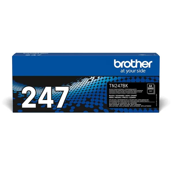 Brother TN-247BK cartucho de tóner 1 pieza(s) Original Negro TN247BK