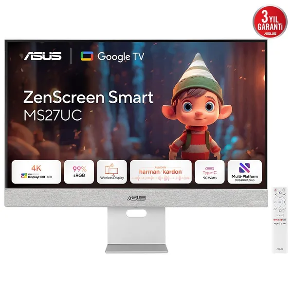 ASUS ZenScreen Smart Monitor MS27UC pantalla para PC 90LM0A3H-B01O70