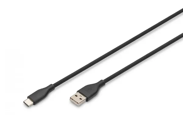 Cable de alimentación de silicona USB-A a USB-C, USB AK-300340-010-S