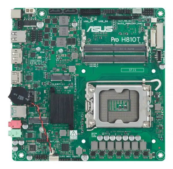 ASUS Pro H810T-CSM Intel H810 LGA 1851 (Socket V1) 90MB1LGM-M0EAYC