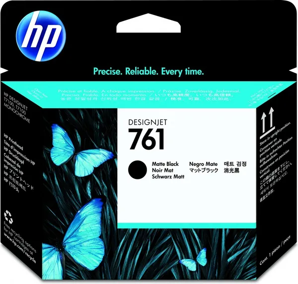HP Cabezal de impresión DesignJet 761 negro mate/negro mate CH648A