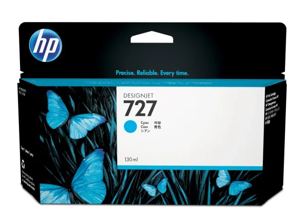 HP Cartucho de tinta DesignJet 727 cian de 130 ml B3P19A