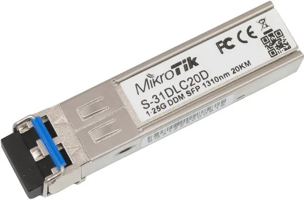 Mikrotik S-31DLC20D red modulo transceptor 1250 Mbit/s SFP S-31DLC20D