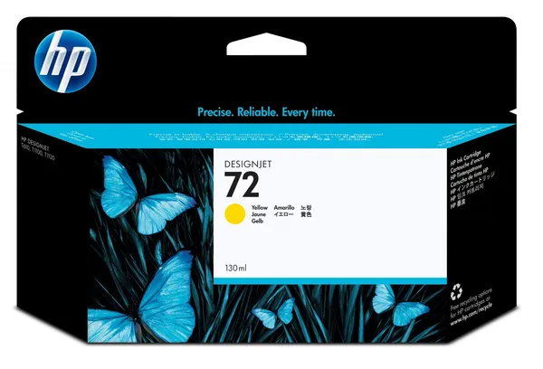 HP Cartucho de tinta DesignJet 72 amarillo de 130 ml C9373A